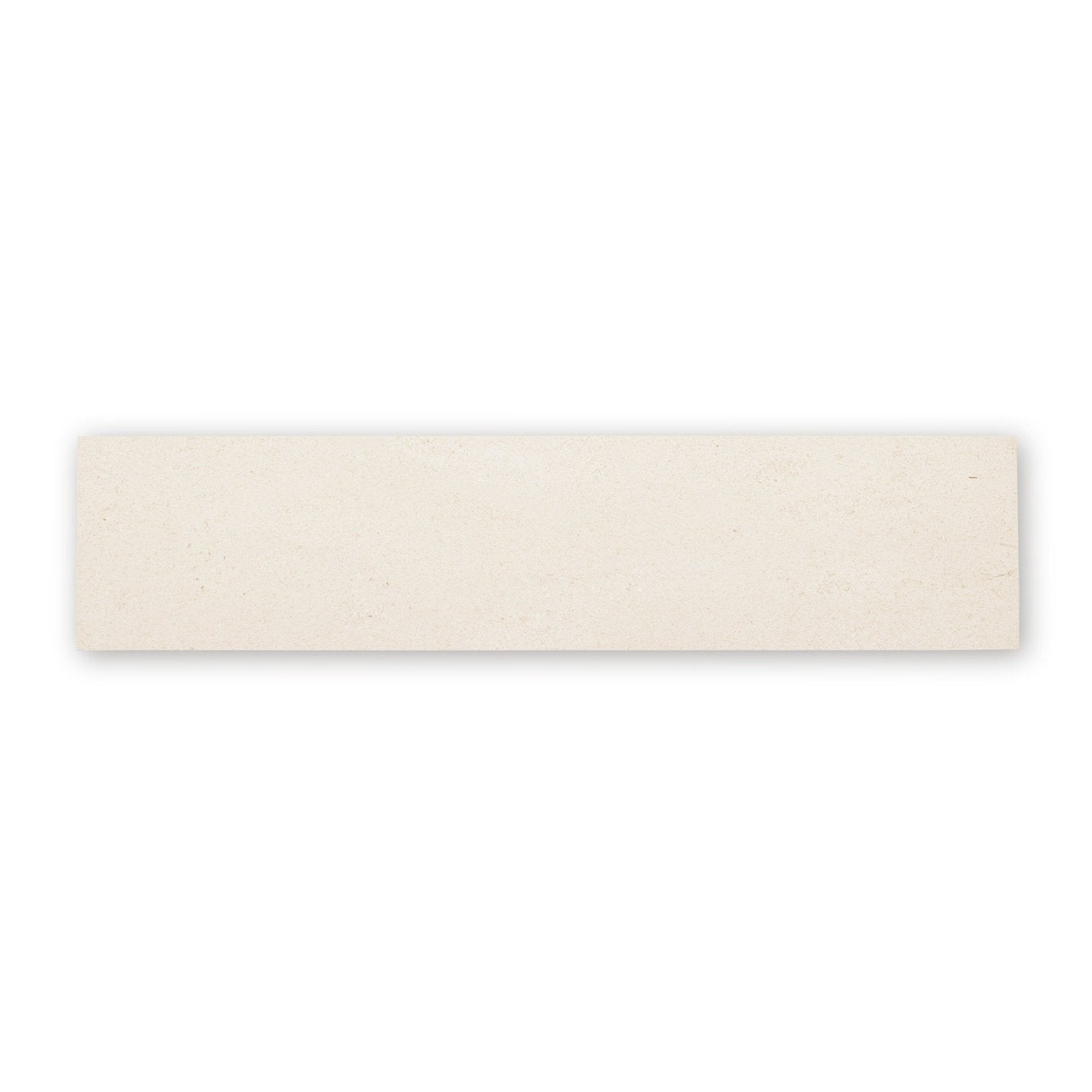 Cream-colored rectangular Palio 7 x 30.5 tile with diamond sawn edge and honed smooth matte finish
