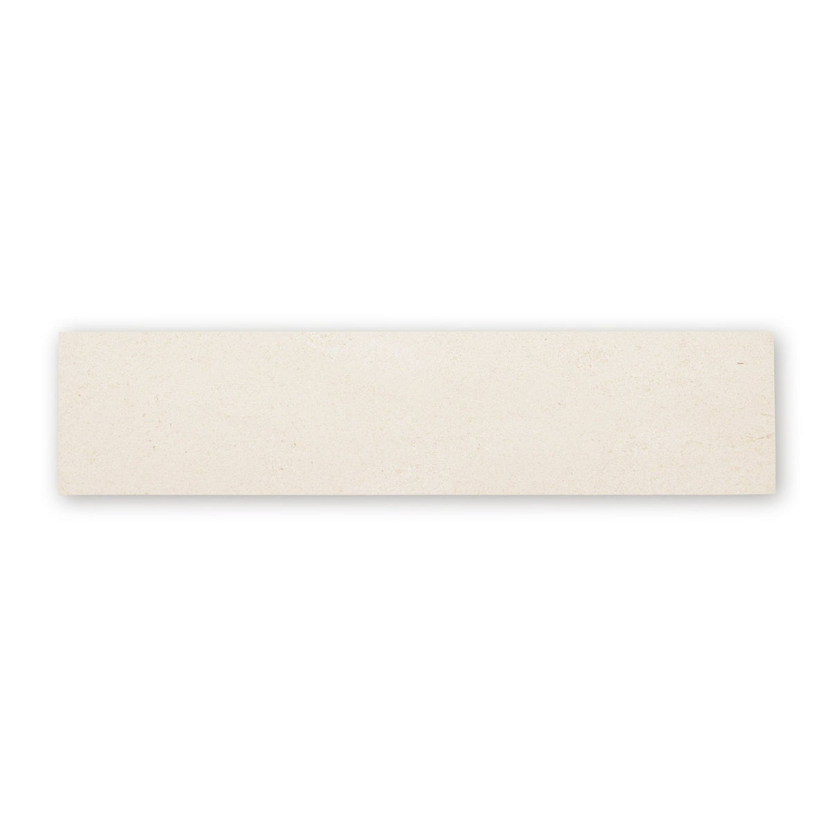 Cream-colored rectangular Palio 7 x 30.5 tile with diamond sawn edge and honed smooth matte finish
