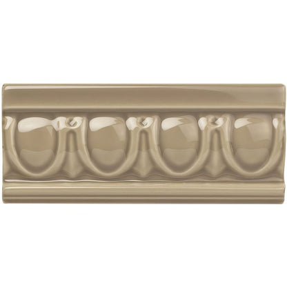 Palladian Beige Egg & Dart Moulding Ceramic Wall Tile 152x65mm