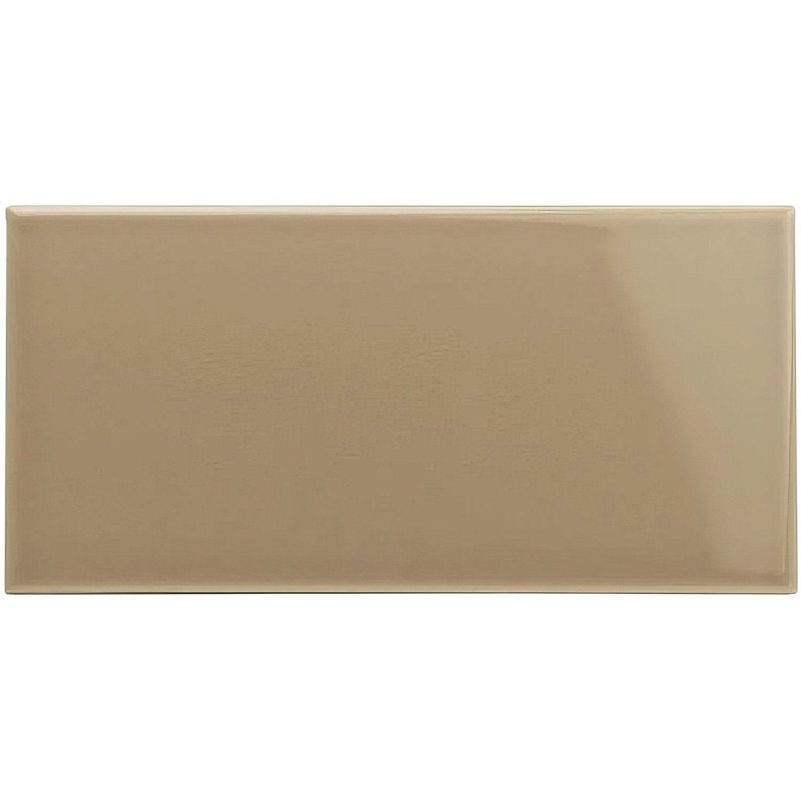 Beige rectangular palladian beige half tile ceramic tile with a glossy finish for wall and floor use