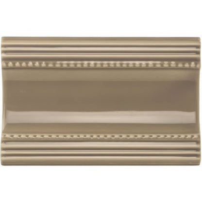 Palladian Beige Plain Cornice Ceramic Wall Tile 152x75mm