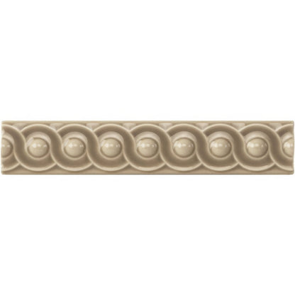Palladian Beige Scroll Moulding Ceramic Wall Tile 152x29mm