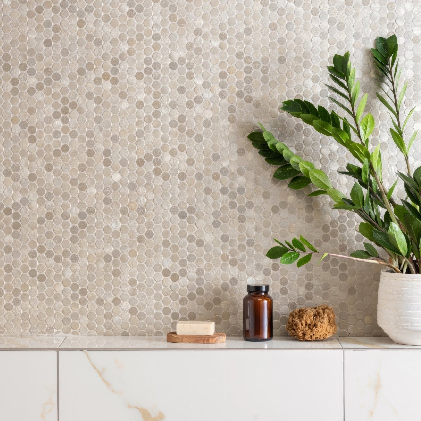 Pallene Gold Mixed Finish Penny Round