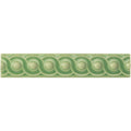 Palm Green Scroll Moulding Ceramic Wall Tile 152x29mm