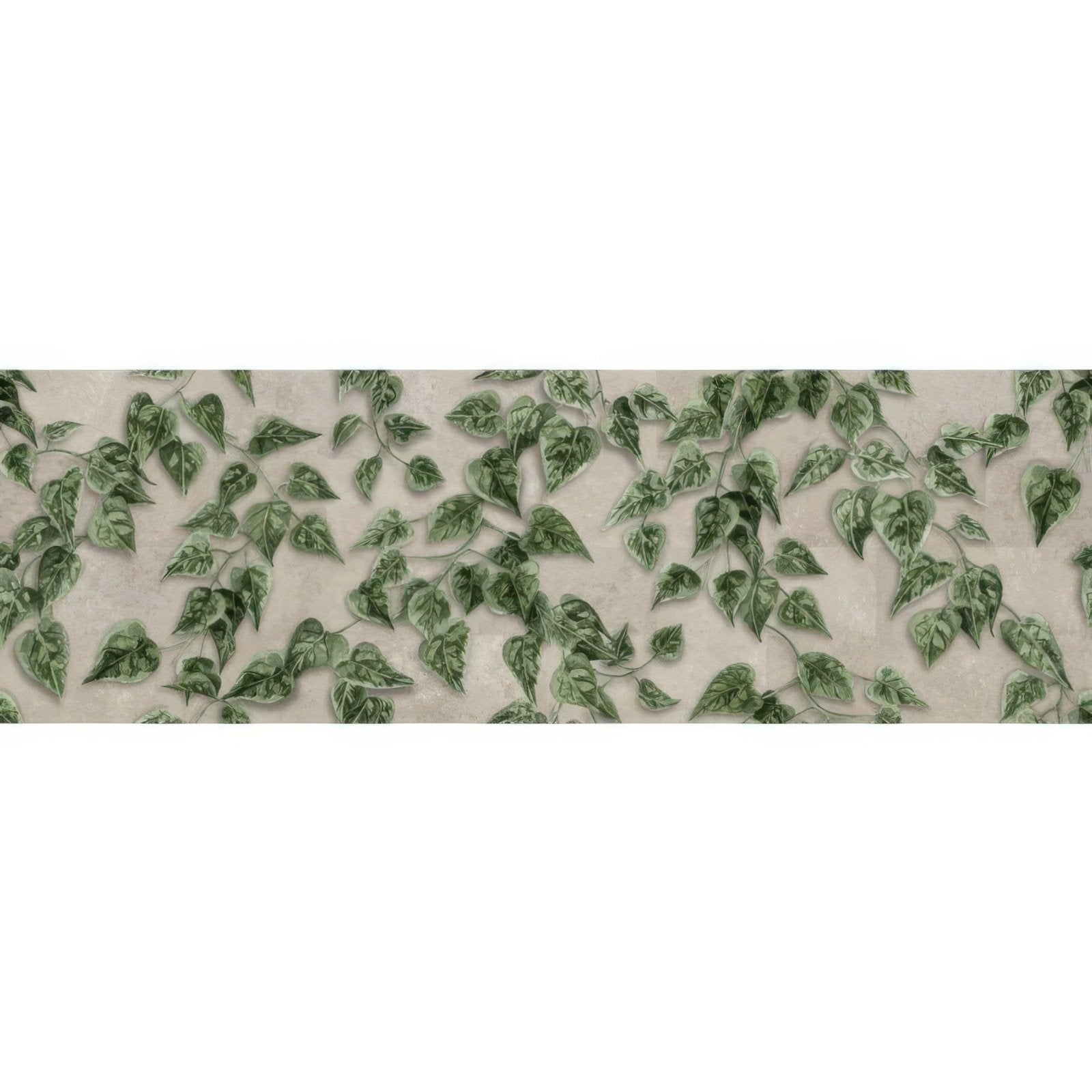 Palm house ivy single tile wallpaper featuring a green ivy leaf pattern with a subtle textured background