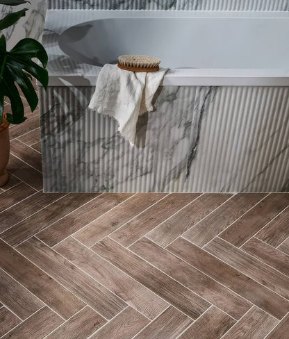 Palm Springs Porcelain Cerulean Fluted