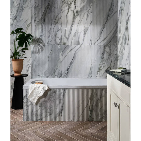 Palm Springs Porcelain Cerulean Fluted