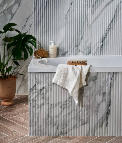 Palm Springs Porcelain Cerulean Fluted