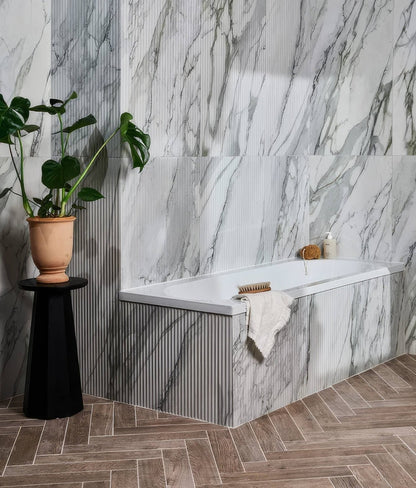 Palm Springs Porcelain Cerulean Fluted