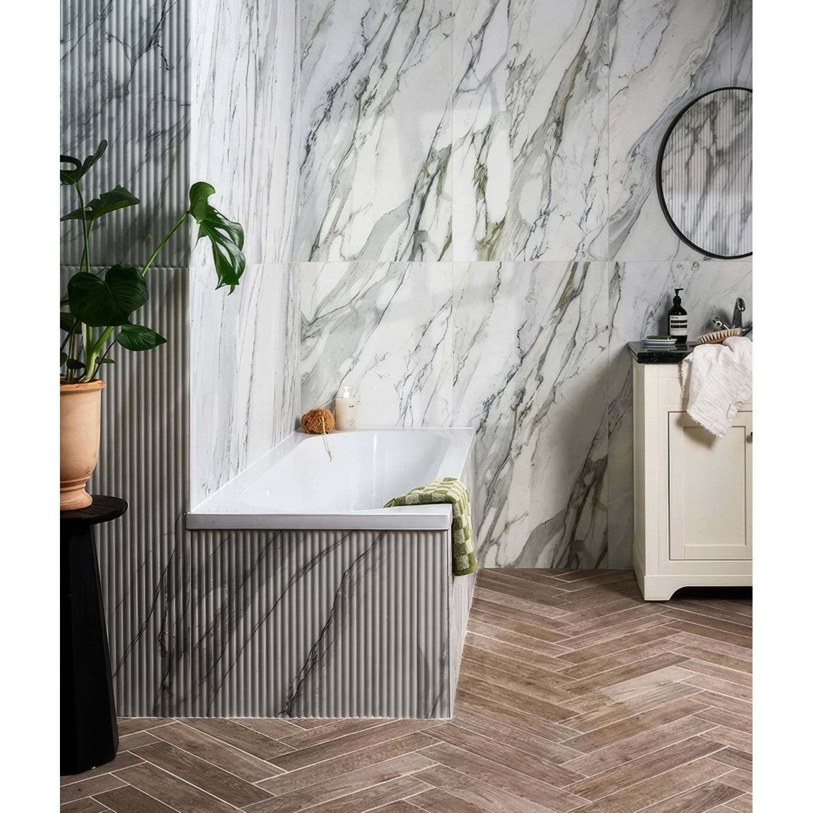 Palm Springs Porcelain Cerulean Plain