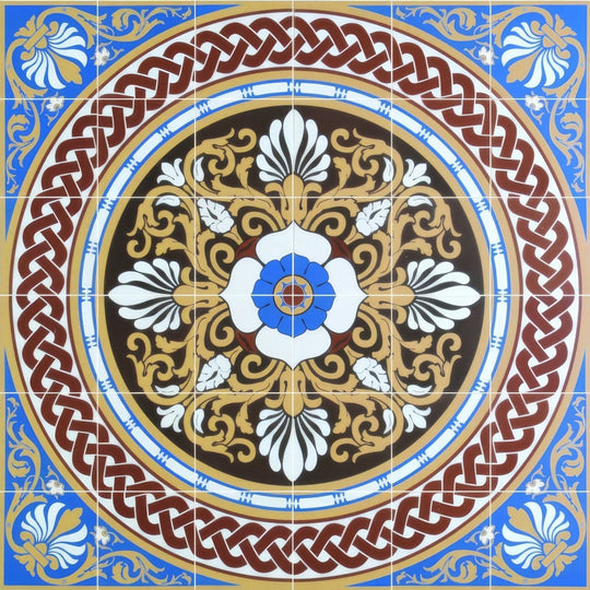 Palmerston 36 Tile Set Blue