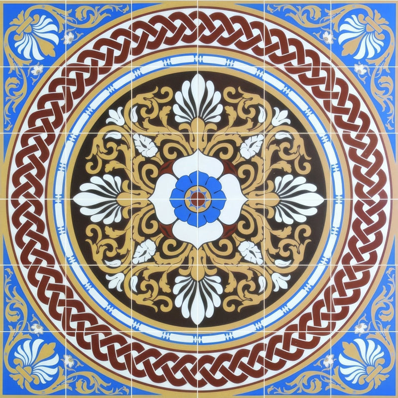 Palmerston 36 Tile Set Blue