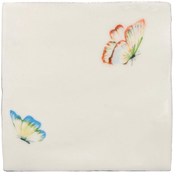 Pandora White & Azure Angel Pastel on Cotton