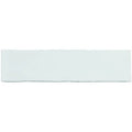 A sleek rectangular white ceramic Papyrus large brick tile with a smooth glossy finish