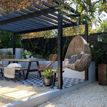 Parisian Café Porcelain Tri Black