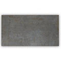A rectangular gray stone effect tile patina iron 59 x 29cm with a textured slightly mottled surface