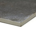 Gray textured ceramic tile patina iron 59 x 29cm with subtle speckled finish and slightly raised edges