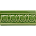 Pavilion Green Egg & Dart Moulding Ceramic Wall Tile 152x65mm