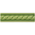 Pavilion Green Rope Moulding Ceramic Wall Tile 152x40mm