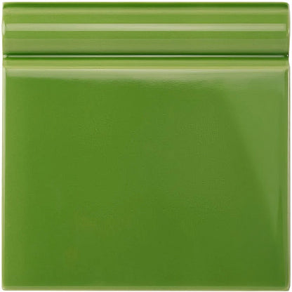 Pavilion Green Skirting Tile 152x152mm