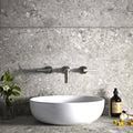 White ceramic vessel sink pebble beach white 60 x 30cm with sleek modern design for bathroom use