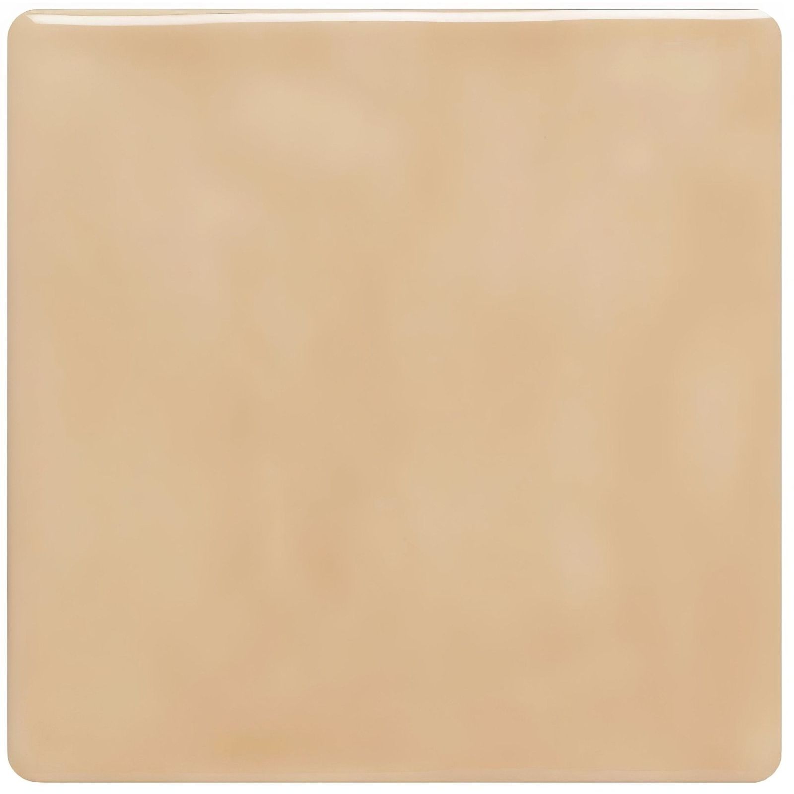 Beige square ceramic pebble field tile with a smooth glossy finish ideal for flooring and wall surfaces