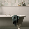 Penshaw Teal On Chalk in a bathroom setting