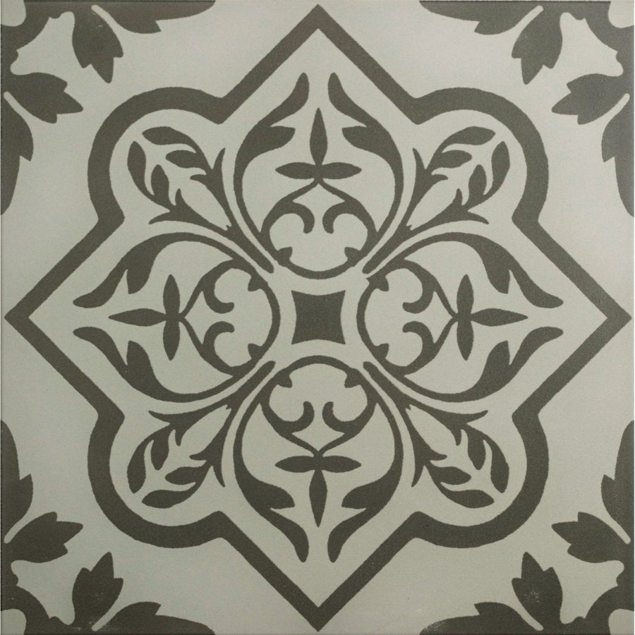 Pentillie Dark Grey on Grey – pattern detail
