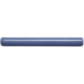A sleek matte finished blue ceramic tile with a smooth rounded rectangular shape for periwinkle semi round pencil border