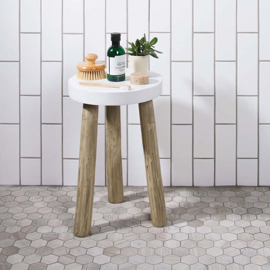 Perla Large Hexagon Stone Mosaic - alternate view