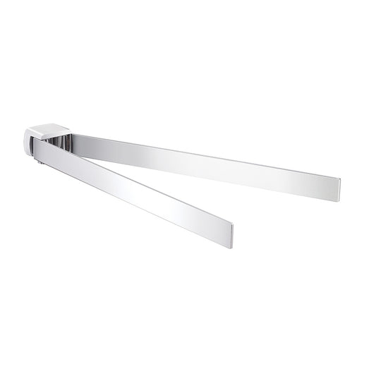 Pirenei Double Swing Towel Rail in Chrome - Origins Living