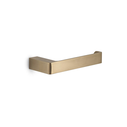 Pirenei Open Toilet Roll Holder in Brushed Gold - Origins Living, view 2