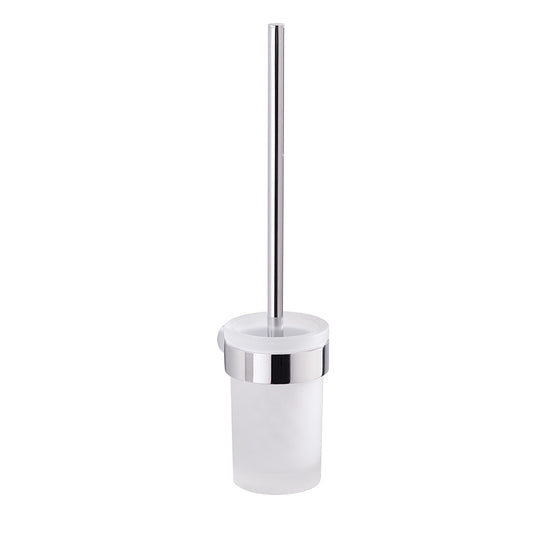 Pirenei WC Brush Set Wall Mounted in Chrome - Origins Living