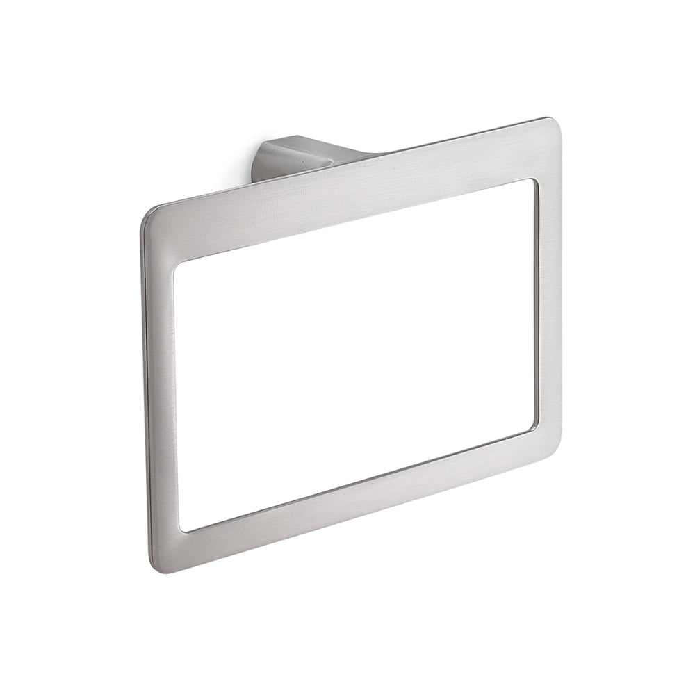 Pirenei Towel Ring in Brushed Nickel - Origins Living