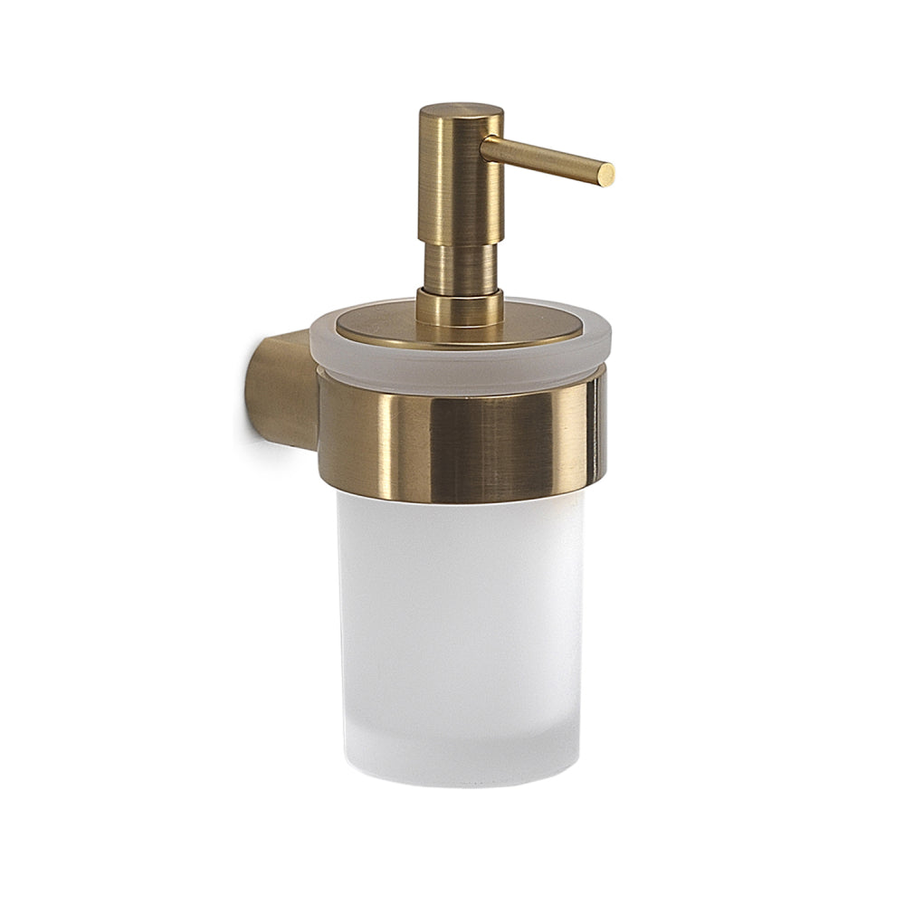 Pirenei Soap Dispenser in Brushed Gold - Origins Living, view 2