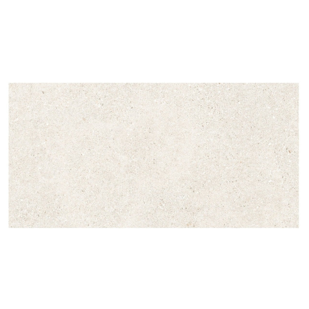 Cream-colored rectangular piazza bone tile 60 x 120cm with subtle speckled texture for versatile use