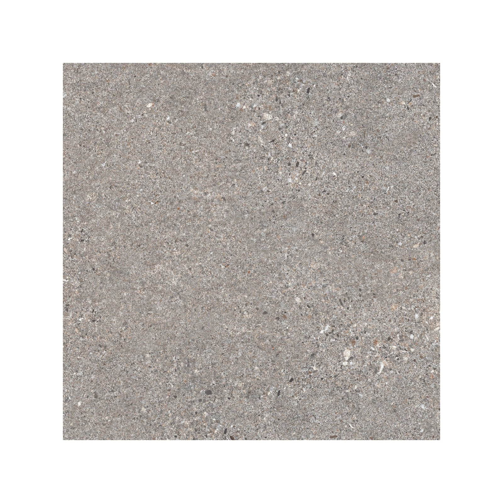Piazza grey 60 x 60cm concrete tile with a speckled textured surface ideal for flooring and wall applications