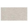 Gray speckled rectangular tile with textured stone-like surface piazza silver 60 x 120cm for flooring and walls