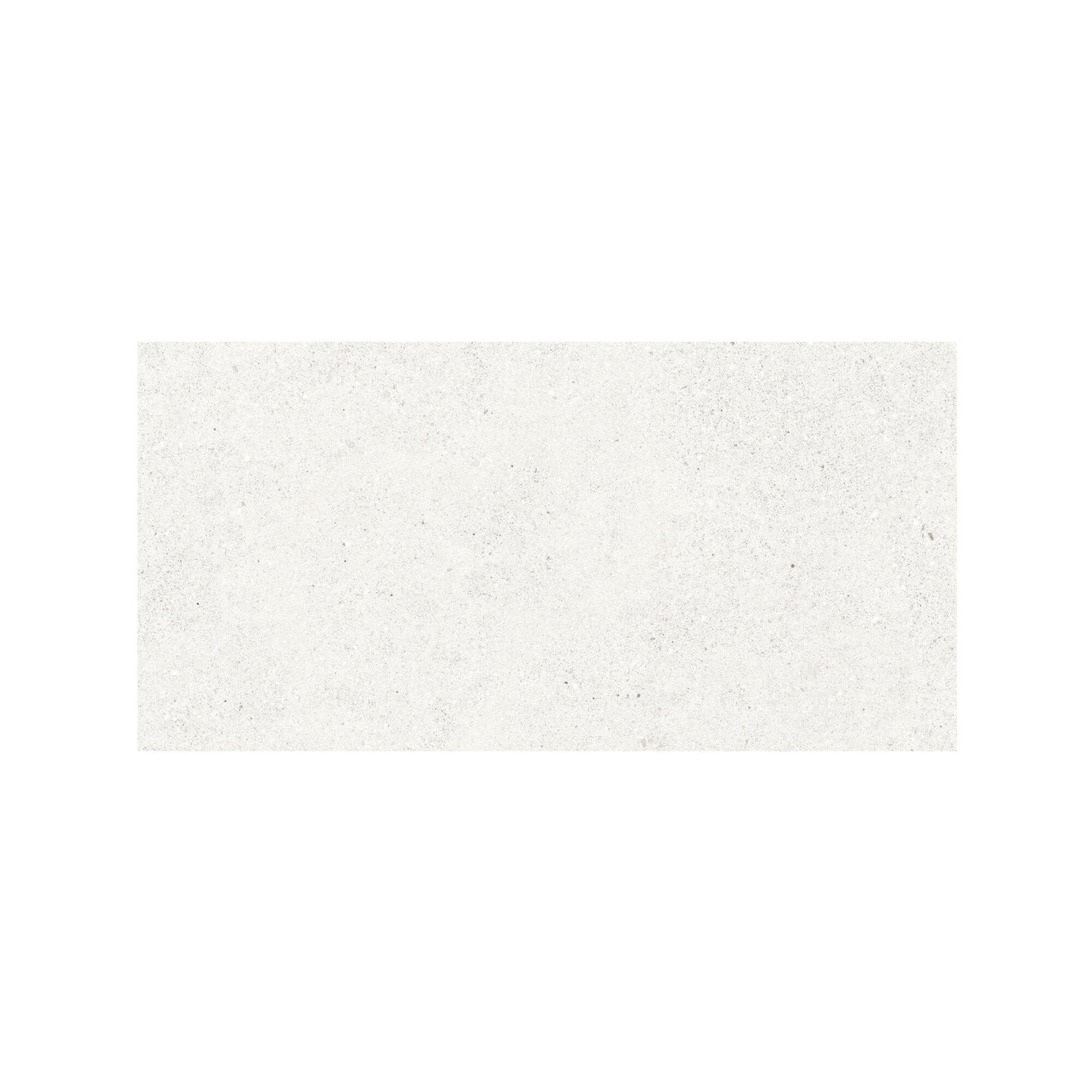 Piazza white rectangular ceramic tile 60 x 120cm with subtle speckled texture ideal for modern interiors