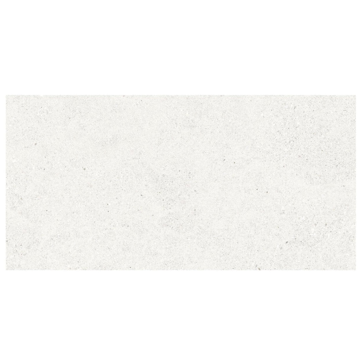 White rectangular piazza tile 60 x 120cm with subtle speckled texture ideal for modern interior walls and floors