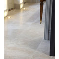 Light beige piccadilly limestone floor tiles with subtle veining and polished honed finish 60 x 90cm