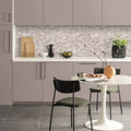 Orange textured ceramic vase featured in eastern mist pine single tile product for decorative use