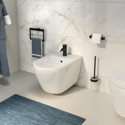 Pirenei Open Toilet Roll Holder – Black