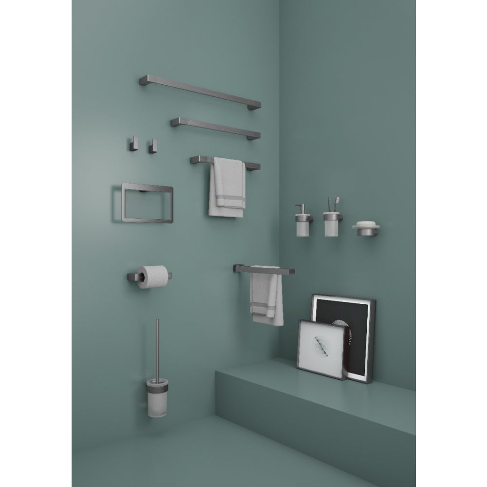 Pirenei Towel Ring in Gunmetal - Origins Living, view 2