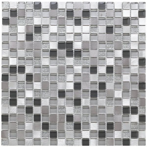 135 Glass/Metal Mix Mosaic 15x15mm