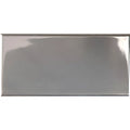 Platinum (Metallic) Half Tile, a ceramic wall tile with a mirror-bright metallic glaze