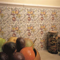 Pomegranate Continuous Patterns on County White – pattern detail