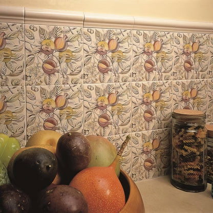 Pomegranate Continuous Patterns on County White