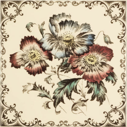 Poppies Scroll Border Single