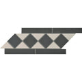 Porcelain Border White & Black